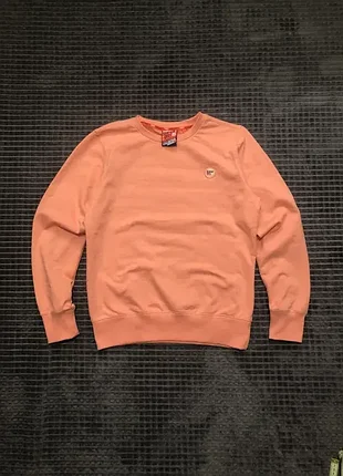 Персиковый свитшот superdry (s-m) женский кофта коттон оранжевая pink
