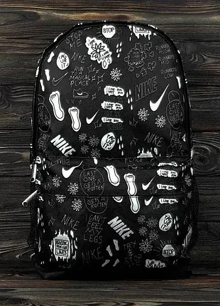 Рюкзак чорний nike портфель шкільний найк