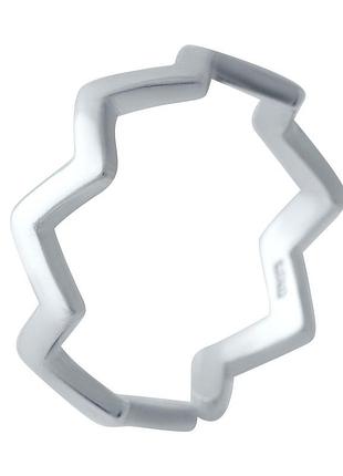 Срібне кільце proba з без каменів, вага виробу 1,58 г (2029564) adjustable розмір