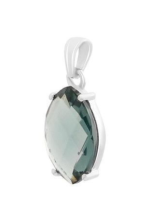 Серебряная подвеска proba с топазом лондон блю 4.84ct (2151838)