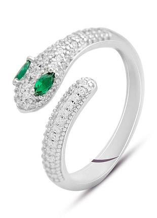 Серебряное кольцо proba с фианитами, вес изделия 3,31 гр (2145721) 18 размер