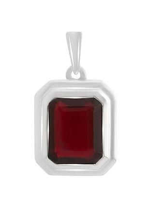 Серебряная подвеска proba с гранатом nano 2.625ct (60002198)