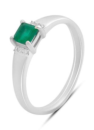 Серебряное кольцо proba с натуральным агатом 0.369ct, вес изделия 1,8 гр (2213369) 17.5 размер