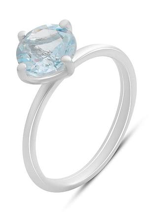 Серебряное кольцо proba с натуральным топазом 2.219ct, вес изделия 2,25 гр (2188216) 18.5 размер