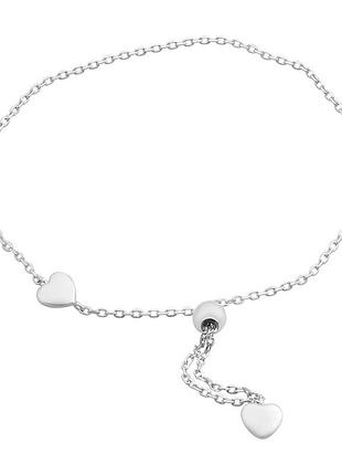 Серебряный браслет proba с без камней, вес изделия 1,64 гр (2208761) adjustable размер