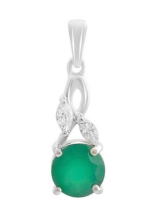 Срібна підвіска proba з агатом 1.342ct (2213321)