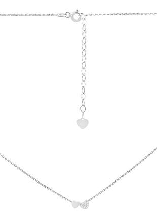 Серебряное колье proba с фианитами, вес изделия 2,09 гр (2208808) 350400 размер