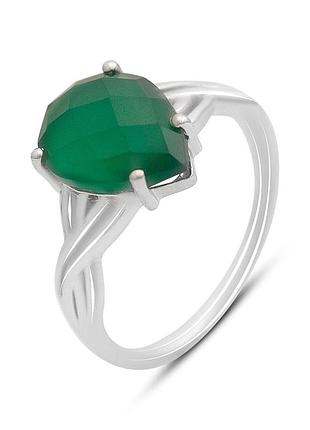 Серебряное кольцо proba с натуральным агатом 2.658ct, вес изделия 2,87 гр (2170983) 18 размер