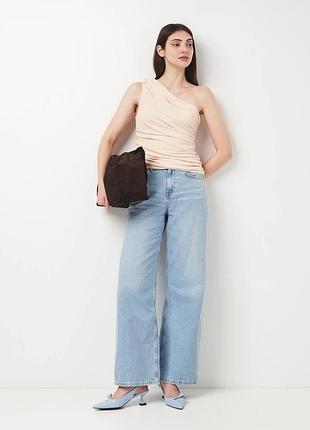Асиметричний топ на одне плече zara