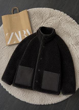 Тедді шубка куртка курточка zara жакет дублянка