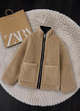 Шерпа дублянка жакет шубка шуба zara куртка тедді курточка