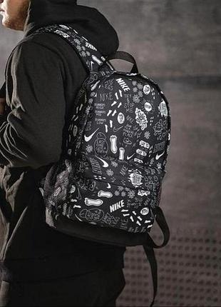 Рюкзак черный городской nike сумка портфель найк
