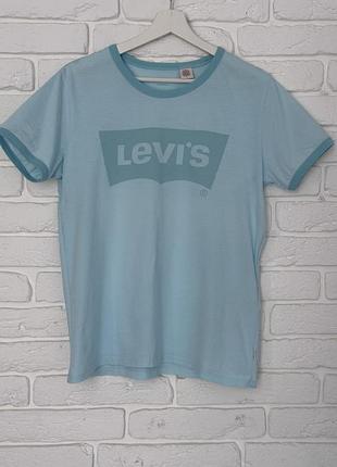Блакитна футболка levi's