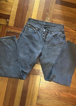 Джинсы винтаж винтажные широкие серые коттоновые брендовые levi’s