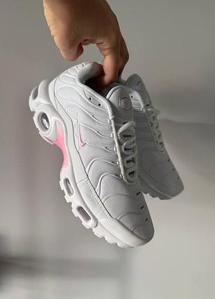 😍 кроссовки женские nike air max tn white / pink