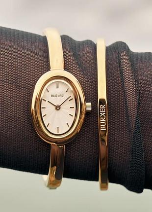 Жіночий годинник burker diana gold white