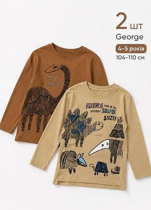 Комплект лонгслівів george 2 шт, 4–5 років / 104–110 см