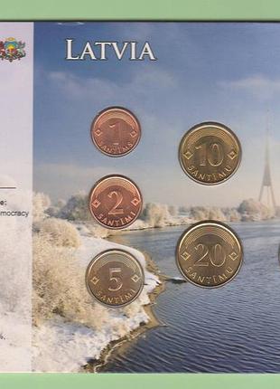 Набор монет латвия блистер запайка пластик набор блистер латвия