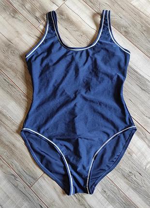 Слитный синий купальник wild orchid (eur 42-44 / l-xl)