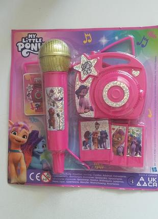 Новий набір my little pony з фотоапаратом та обручем з вушками
