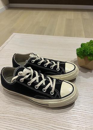 Оригінальні кеди converse chuck 70 low black (розмір 36.5)