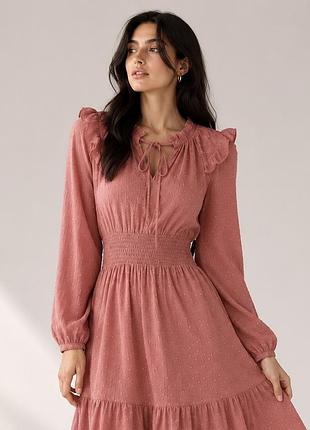 Нова сукня m&s collection із 100% віскози, пильна троянда, розмір s (eu 36)