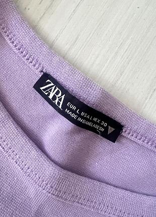 Топ  zara лавандовий