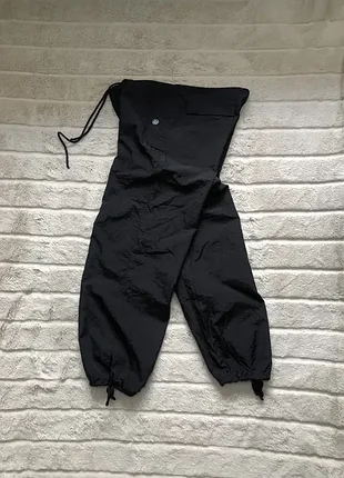 (xs/s/m) parachute pants женские брюки штаны нейлон на утяжках
