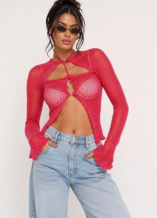 Акриловый топ и рукава от prettylittlething