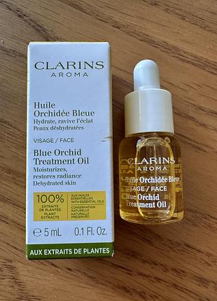 Косметична олія для обличчя clarins aroma blue orchid treatment oil
