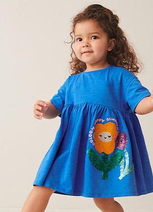 Крута стильна сукня oversize на дівчинку 2/3р next