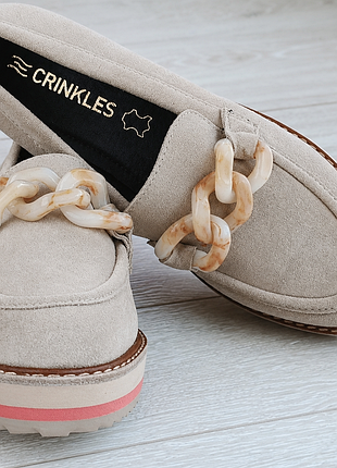 Замшевые лоферы crinkles