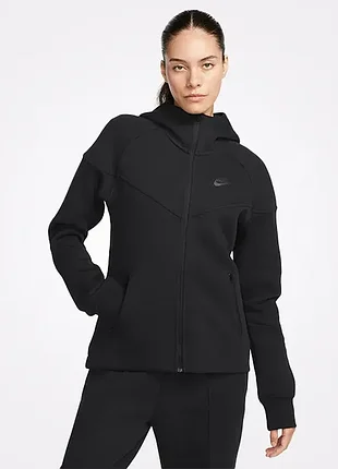 Nike tech fleece (s) jacket женская кофта спортивная зип на молнии