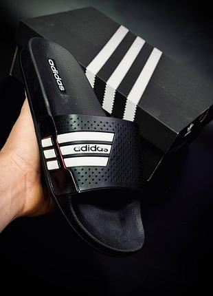 Чоловічі шльопанці adidas чорні  мужские шльопанци адидас чорние