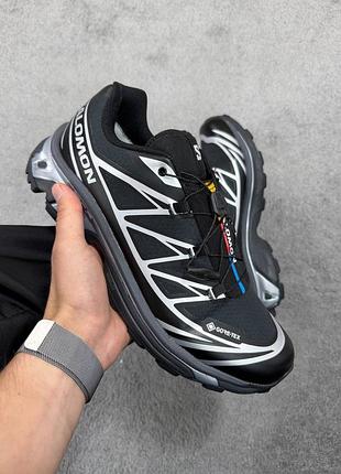 Кросівки salomon xt-6 black silver gore tex