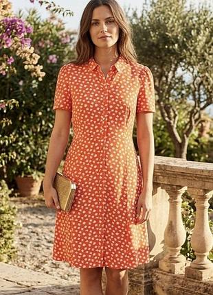 Гарна якісна літня сукня халат з віскози в принт m&s розмір 12 м