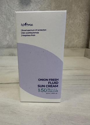 Крем солнцезахисний isntree onion fresh fluid sun cream 50ml