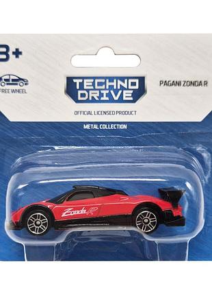 Technodrive, детская мини-машина street racers s2 pagani zonda r 1:64, красный металлический модельный автомобиль, масштаб 1:64