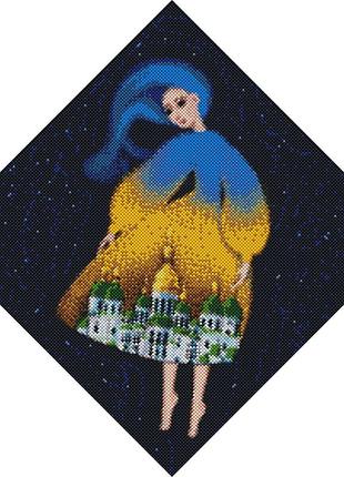 Скидочная алмазная мозаика «berehynia sofiivska» @mosyakart amo7240-uc, 40×40 см