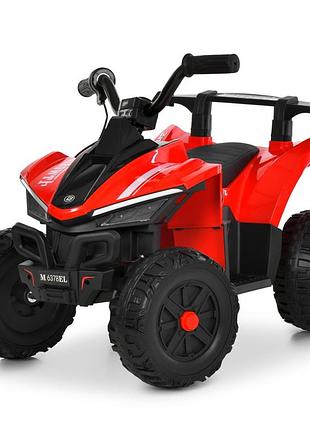 Детский электрический квадроцикл bambi racer m 6378el-3, красный, грузоподъёмность до 30 кг, возраст 3–8 лет