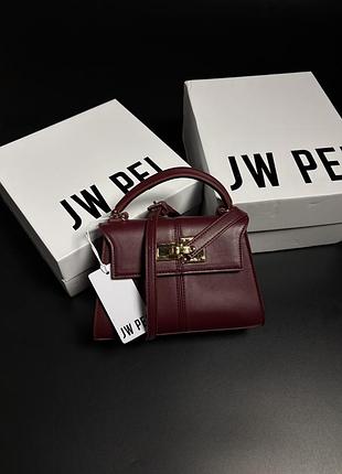 Сумка jw pei “elise” deep burgundy оригінал!
