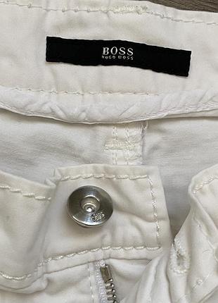 Білі котонові штани boss hugo boss, xs