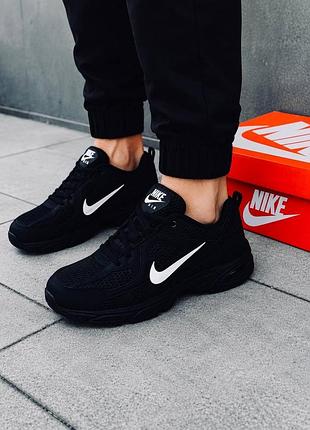 Чоловічі кросівки nike air max moto 2k чорні спортивні повсякденні великі розміри 40–50