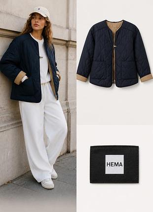 Женская стеганная двусторонняя куртка hema p s/m