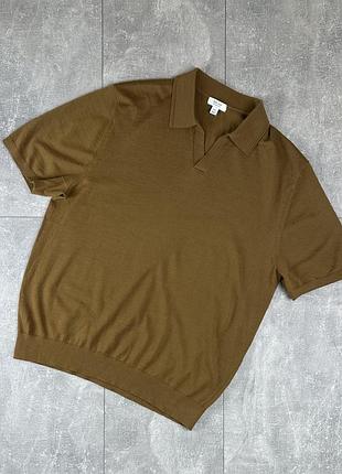 Reiss поло шерстяное