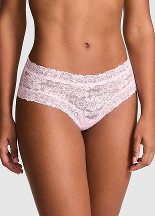 Кружевные трусики со стразами victoria ́s secret pink