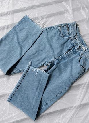 Джинси calvin klein jeans блакитні, висока посадка, xs-s