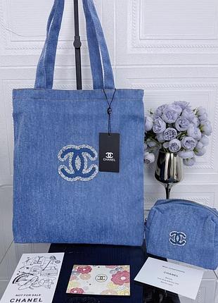 Сумка косметичка chanel комплект 2 в 1