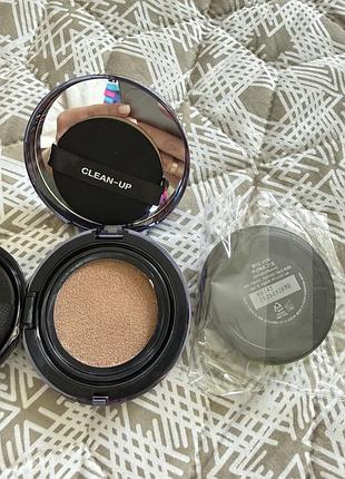Інноваційний кушон зі змінним блоком cuskin clean-up skinfit cushionpact spf 50+ / pa+++ тон 21