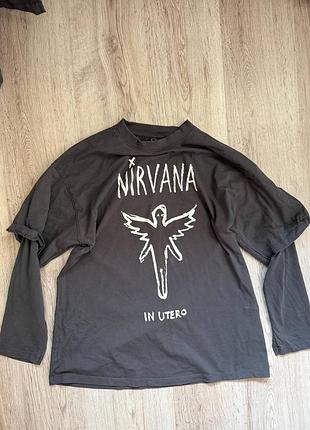 Лонгслів nirvana оригінал мерч
